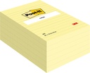 Bloc-mémos Post-it 660 152x102mm ligné jaune canari