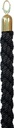 Corde Securit 150cm noire avec embouts dorés