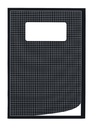 Cahier Qbasic A4 carreau 5mm 80 pages 70g assorti