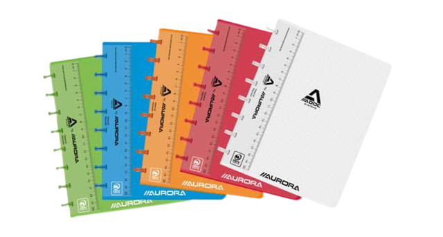 Cahier ADOC A5 carreau 5x5mm 144 pages 90g transparent assorti