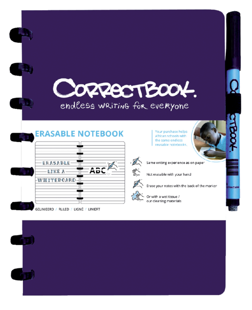 Carnet de notes Correctbook A5 ligné 40 pages Midnight Blue