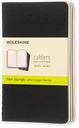 Schrift Moleskine 90x140mm blanco 240 pagina's 70gr zwart set à 3 stuks