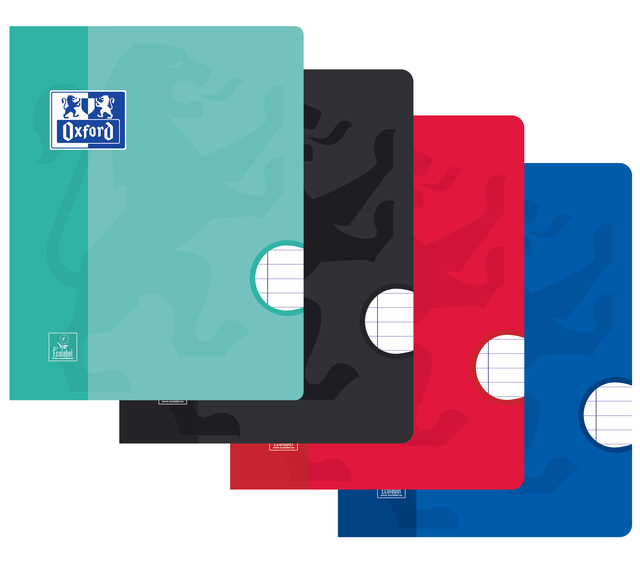 Cahier Oxford School A5 ligné 72 pages 80g assorti