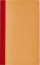 Kasboek 135x83mm 72blz 1 kolom oranje