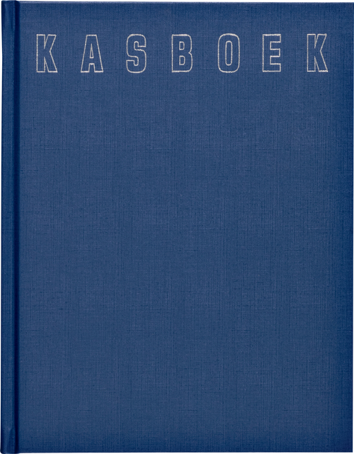 Kasboek 165x210mm 96blz 2 kolommen blauw