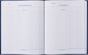 Livre de caisse 165x210mm 96 pages 2 colonnes bleu
