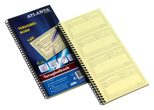 Carnet messages reçus Djois Atlanta recyclé 74x128mm 160 notes 40 feuilles