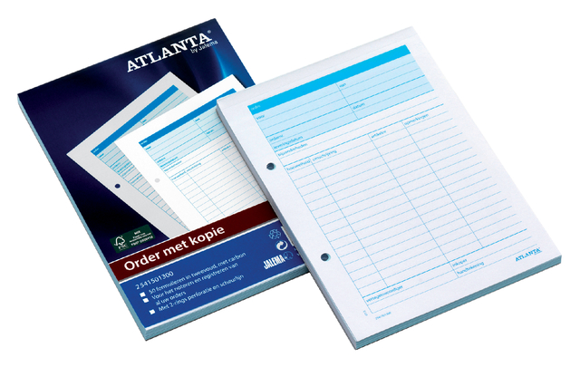 Bons de commande Djois Atlanta A5 50x2 feuilles carbone blanc