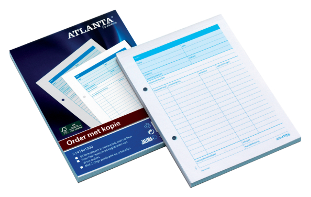 Bons de commande Djois Atlanta A5 50x2 feuilles carbone blanc