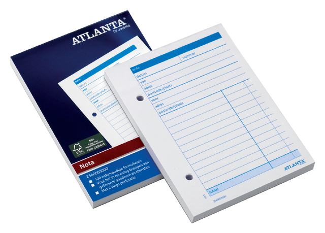 Carnet de factures Djois Atlanta A6 100 feuilles