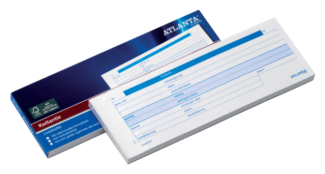 Carnet de quittances Djois Atlanta 74x210mm 100 feuilles