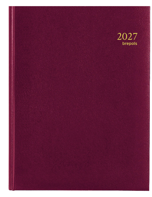 Agenda 2027 Brepols Timing Lima 7dagen/2pagina's viertalig bordeaux