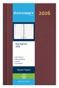 Agenda 2026 Ryam Efficiency Baladek 1 jour/1 page bordeaux