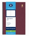 Agenda 2027 Ryam Weekly Mundior 7 jours/2 pages bordeaux