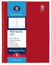 Agenda 2027 Ryam Weekplan Plus Mercury 7dagen/2pagina's rood
