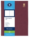 Agenda 2027 Ryam Weekplan Mundior 7 jours/ 2 pages bordeaux
