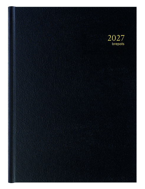 Agenda 2027 Brepols Bremax Santex A4 1dag/2pagina's 8 kolommen zwart