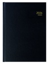 Agenda 2026 Brepols Bremax Santex A4 1 jour/2 pages 8 colonnes noir