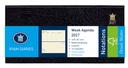 Agenda 2027 Ryam Notations Mundior 7 jours/2 pages noir