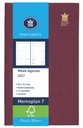 Agenda 2027 Ryam Memoplan 7 Suprema 7dagen/2pagina's bordeaux