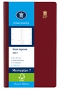 Agenda 2027 Ryam Memoplan 7 Suprema ringplasic 7dagen/2pagina's bordeaux