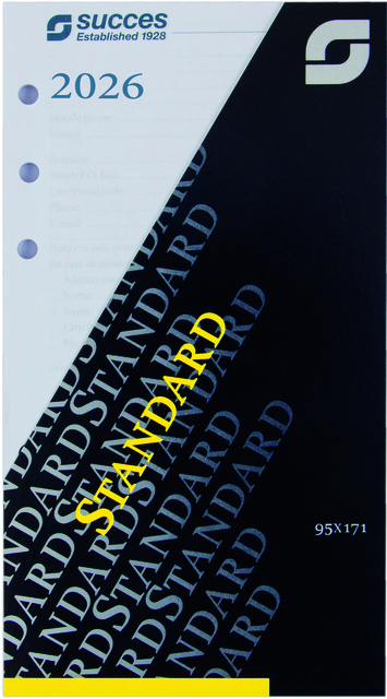 Recharge agenda 2027 Succes Standard 7 jours/2 pages