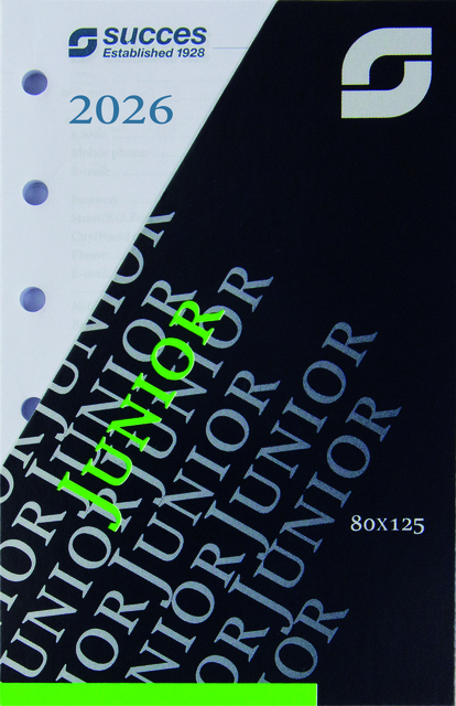 Recharge agenda 2026 Succes Calendrium Junior 7 jours/2 pages