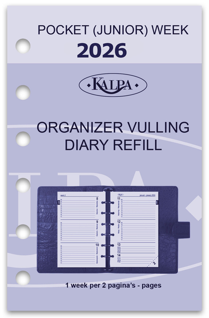 Recharge agenda 2026 Kalpa Pocket 7 jours/2 pages