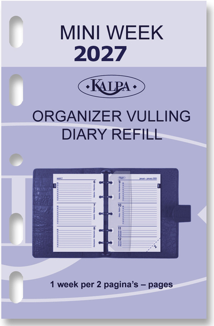 Recharge agenda 2027 Kalpa Mini 7 jours/2 pages