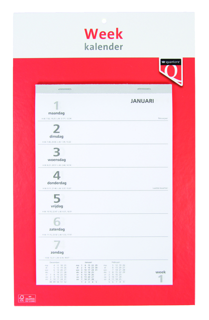 Weekkalender 2026 Quantore