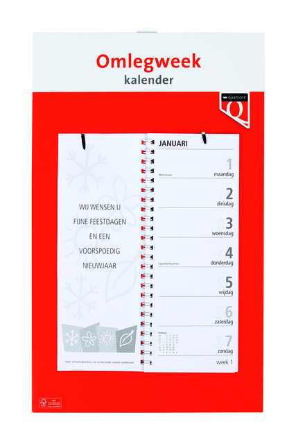Calendrier hebdomadaire 2027 Quantore