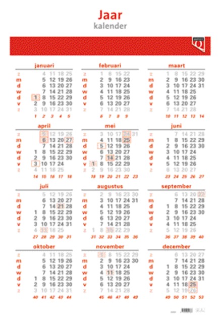 Calendrier annuel 2025 Quantore