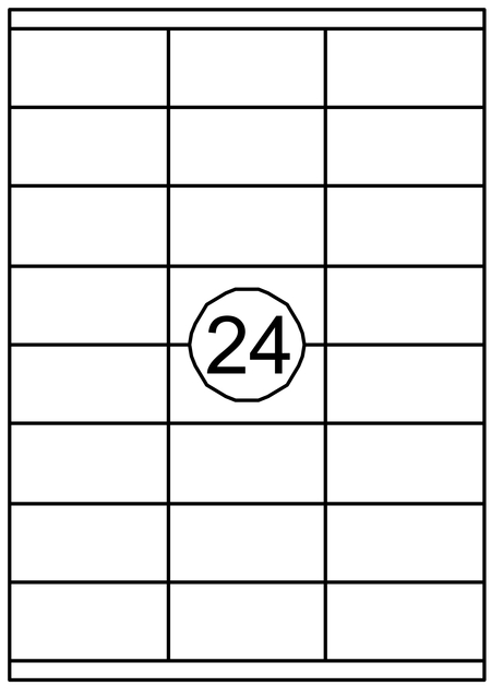 Etiket Quantore 70x35mm 2400stuks