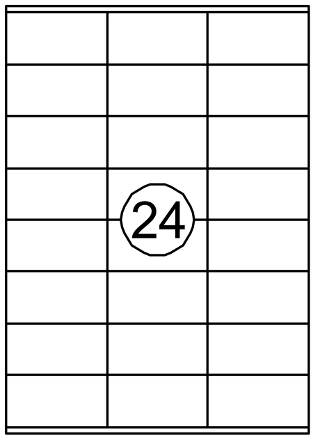 Etiquette Quantore 70x36mm blanc 2400 pièces