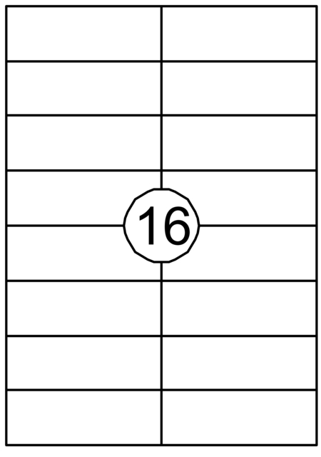 Etiket Quantore 105x37mm 1600 stuks