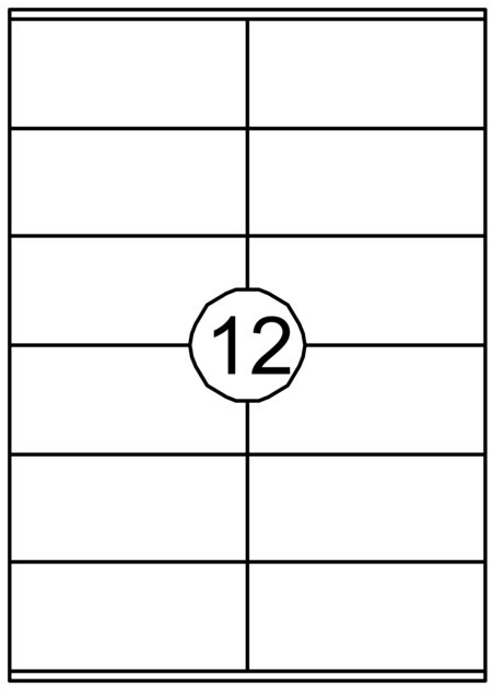 Etiket Quantore 105x48mm 1200 stuks