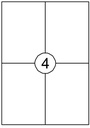 Etiquette Quantore 105x148mm blanc 400 pièces