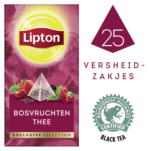 Thé Lipton Exclusive Fruits des bois 25x 2g