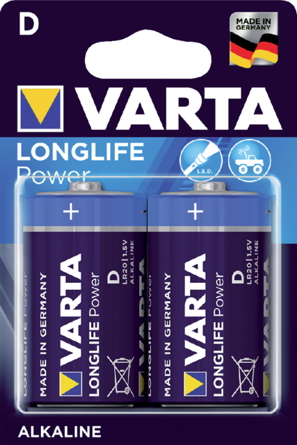 Pile Varta Longlife Power 2x D