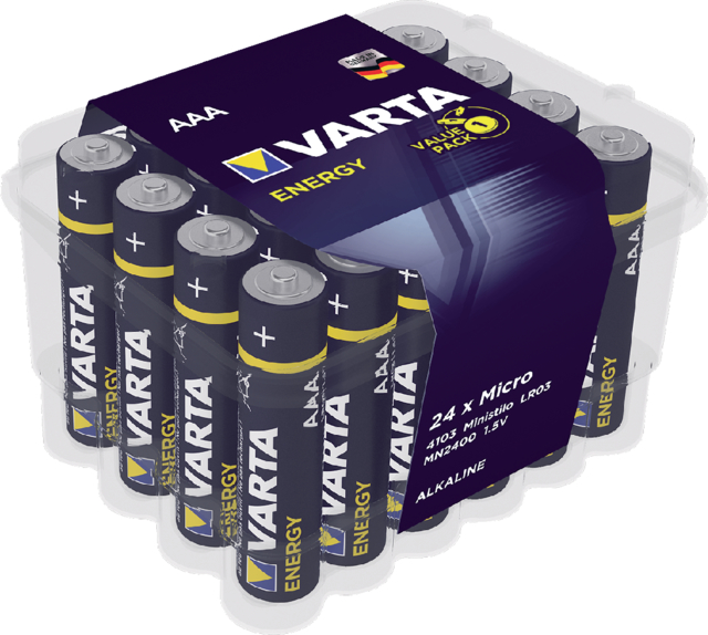 Batterij Varta Energy 24xAAA voordeelbox