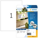 Etiket HERMA Power 10911 210x297mm wit 25stuks