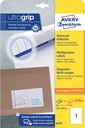 Etiquette Avery Zweckform 6119 210x297mm A4 blanc 25 pièces