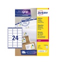 Etiket Avery L7159-40 63.5x33.9mm wit 960 stuks