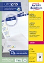 Etiket Avery L7163-250 99.1x38.1mm wit 3500 etiketten
