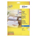 Etiket Avery J8162-10 99.1x33.9mm wit 160 stuks