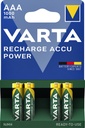 Batterij oplaadbaar Varta 4xAAA 1000mAh ready2use