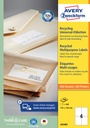 Etiket Avery Zweckform LR3483 105x148mm A6 recycled wit 400 etiketten