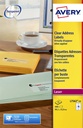 Etiquette Avery L7562-25 99,1x33,9mm transparent 400 pièces