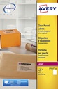 Etiquette Avery L7567-25 210x297mm transparent 25 pièces