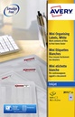 Etiquette Avery J8551-25 38,1x21,2mm transparent 1625 pièces